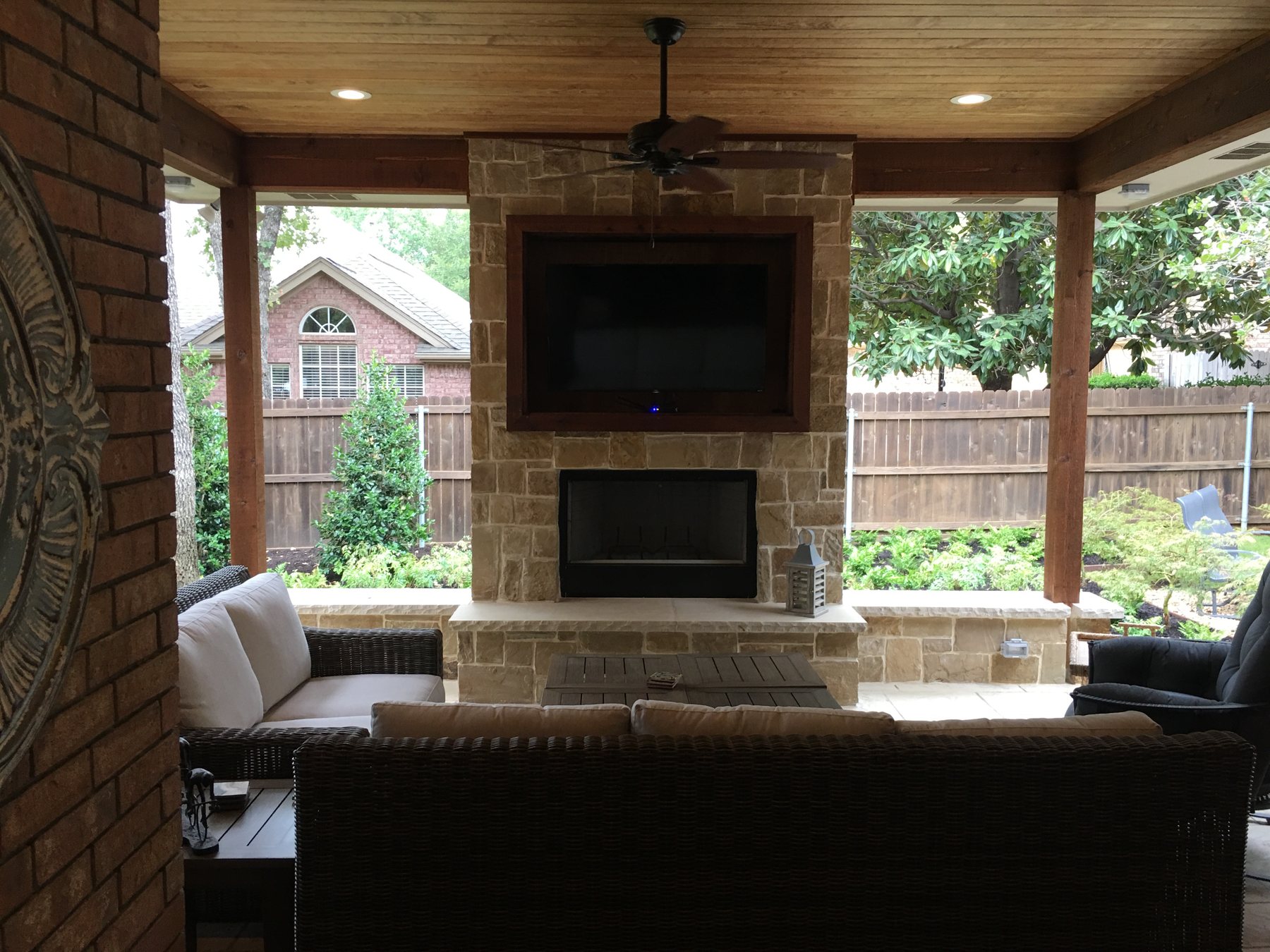 Venado Construction outdoor living space project on Axton Carter Dr in Keller, Texas