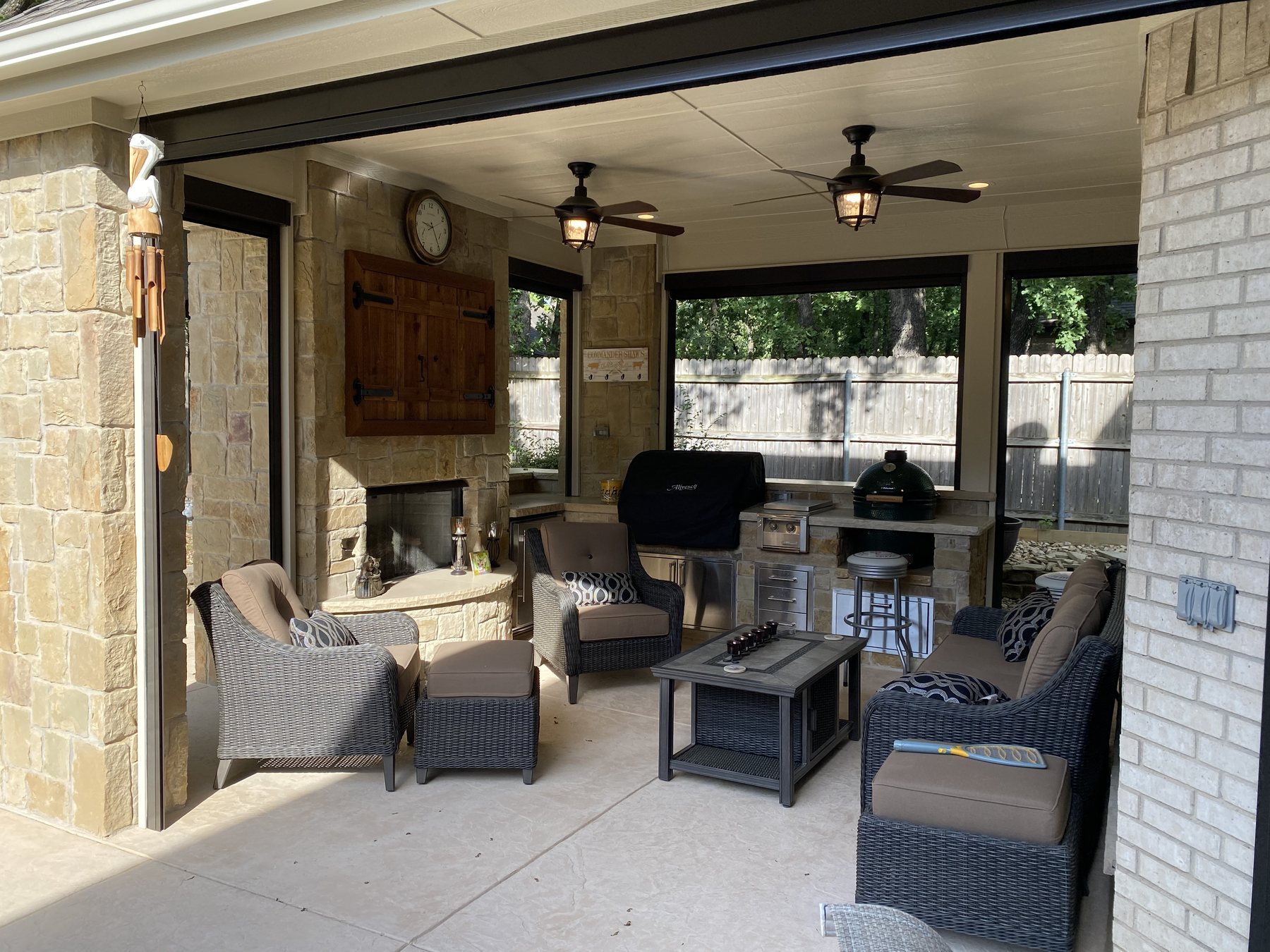 Venado Construction outdoor living space project on Timberlake Dr in Southlake, Texas