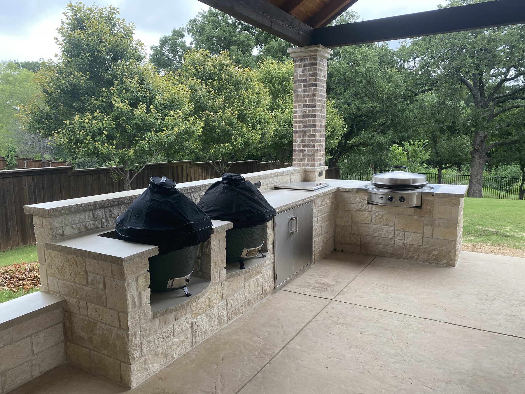 Venado Construction outdoor living space project on Orion Ct in Flower Mound, Texas