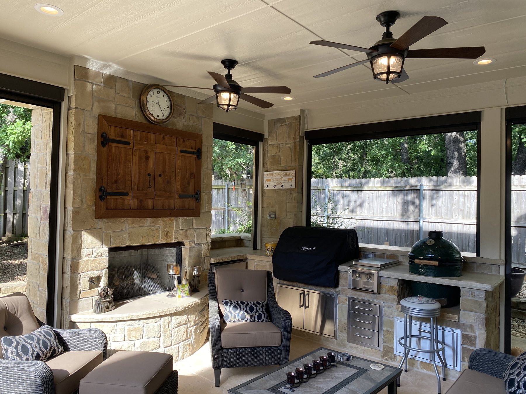 Venado Construction outdoor living space project on Timberlake Dr in Southlake, Texas