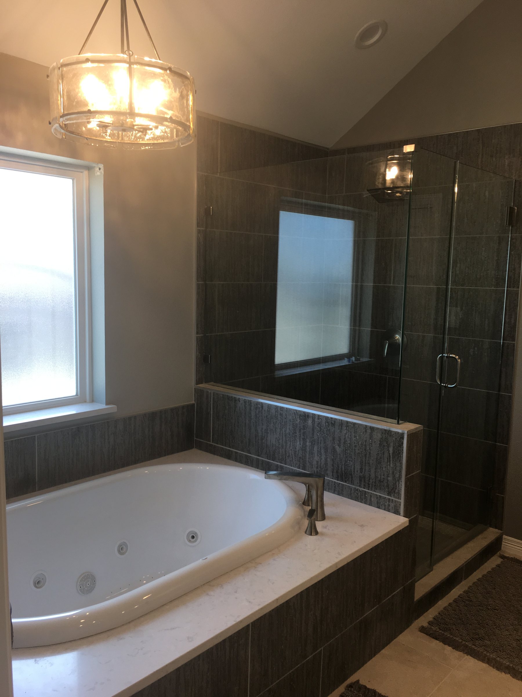 Venado Construction bathroom remodel project on Mesa Ct in Hurst, Texas