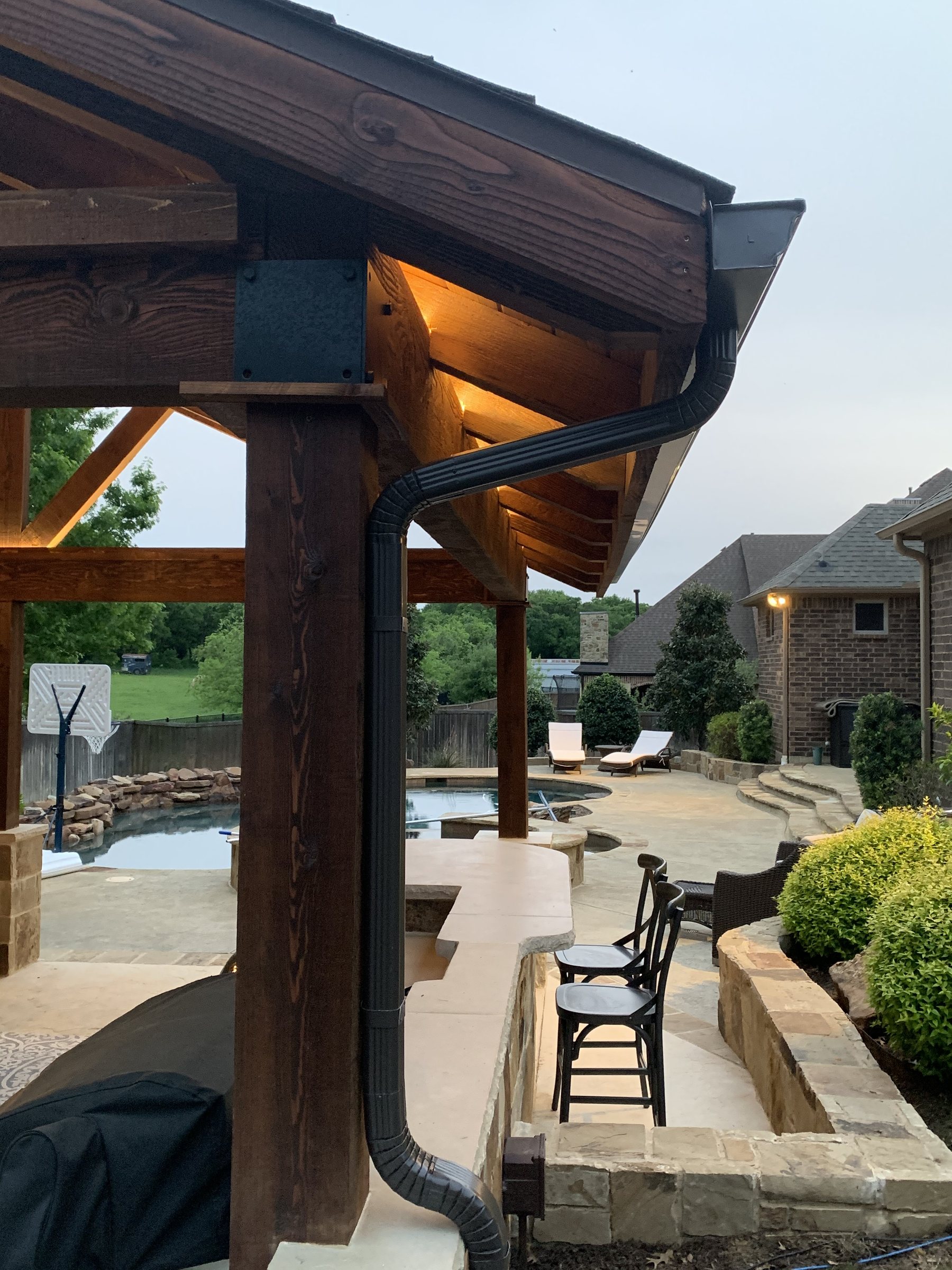 Venado Construction outdoor living space project on Milano Way in Keller, Texas