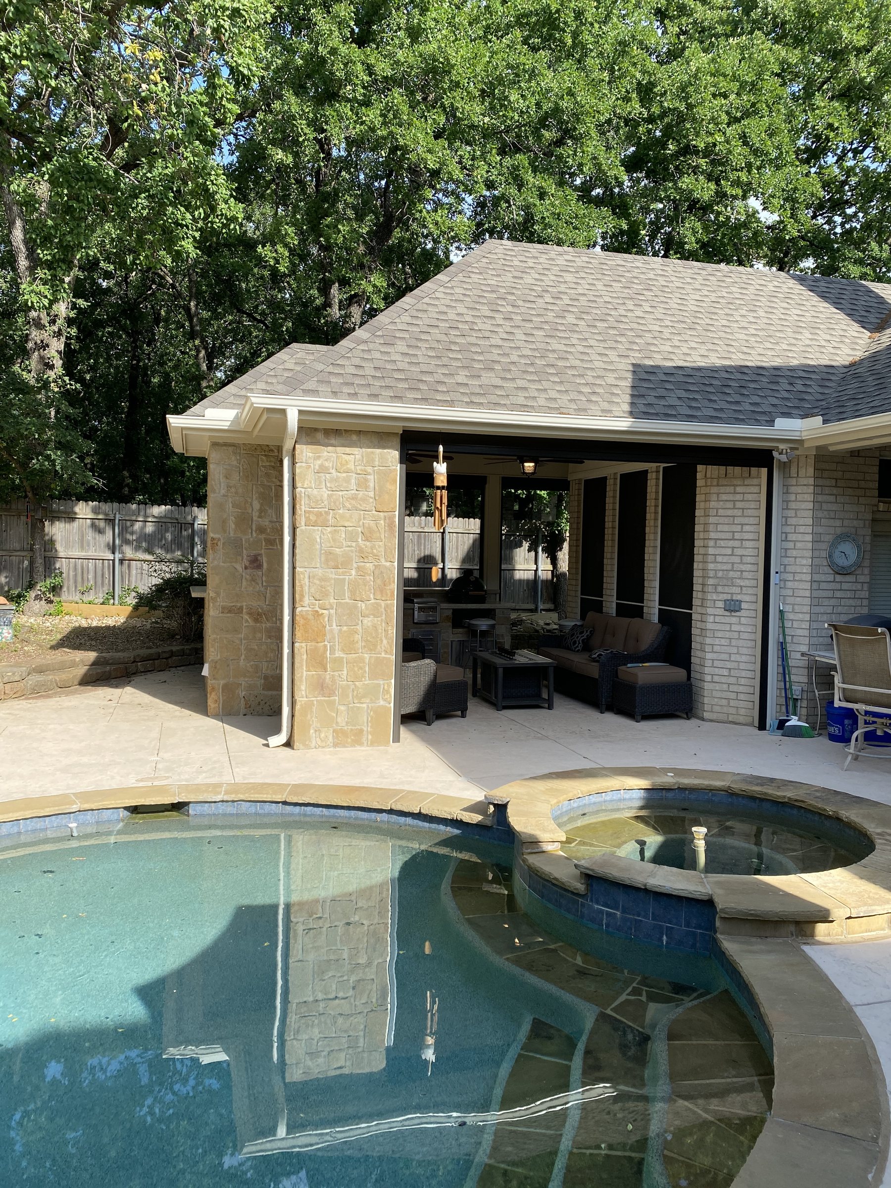 Venado Construction outdoor living space project on Timberlake Dr in Southlake, Texas