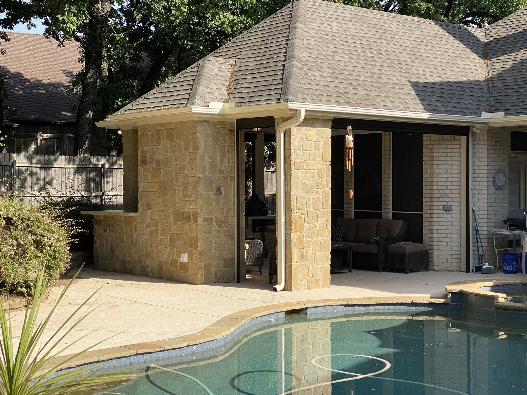 Venado Construction outdoor living space project on Timberlake Dr in Southlake, Texas