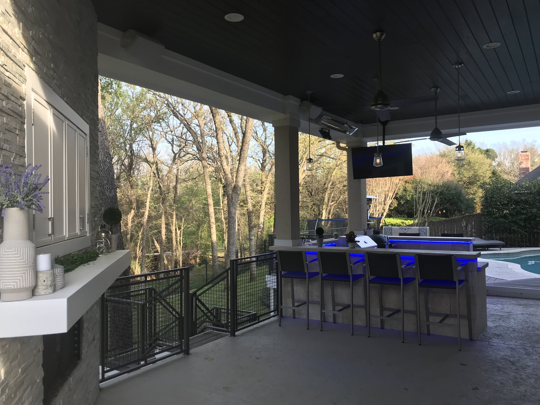 Venado Construction outdoor living space project on Parkview Dr in Southlake, Texas
