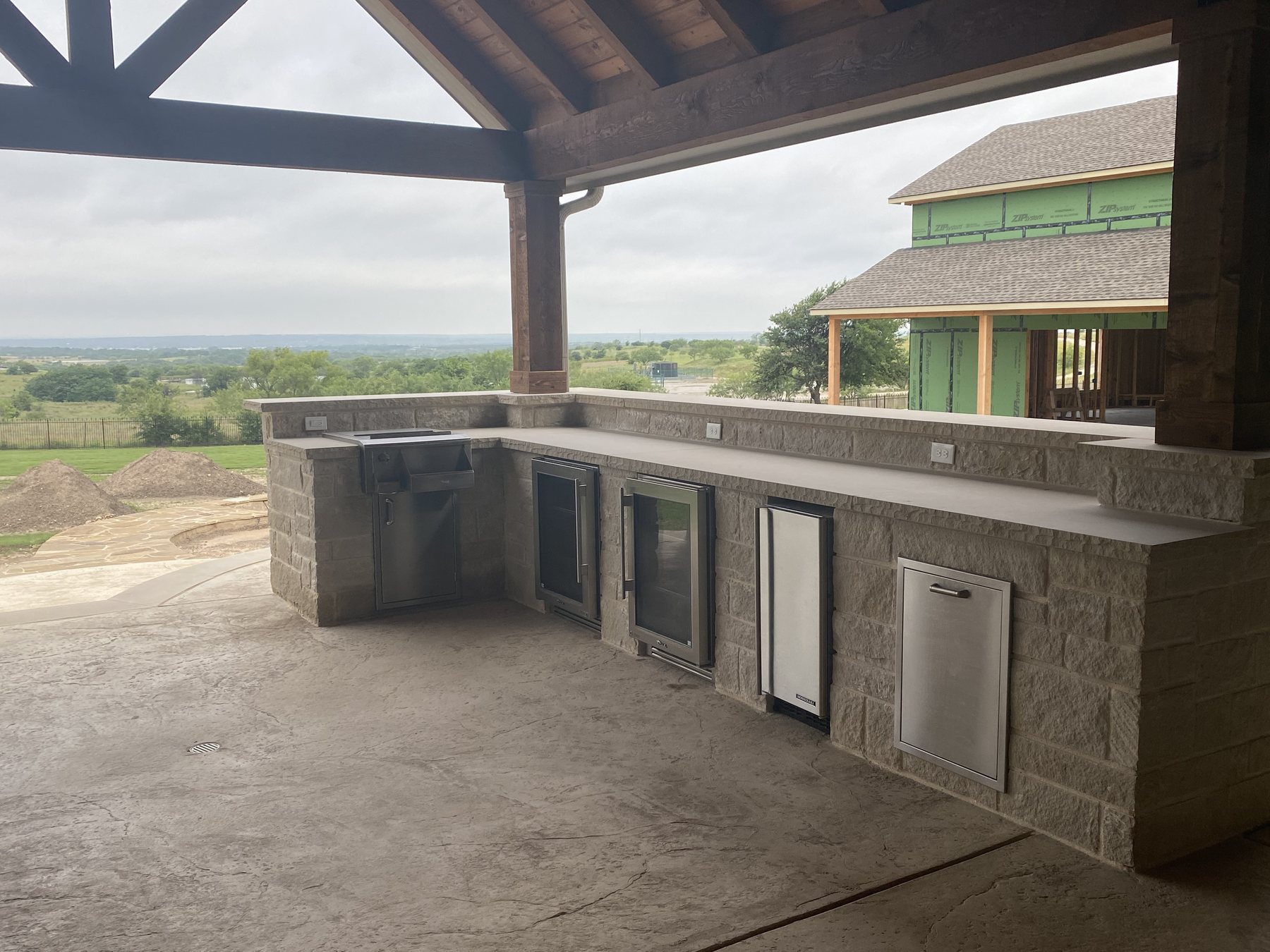 Venado Construction outdoor living space project on Vista Way in Fort Worth, Texas