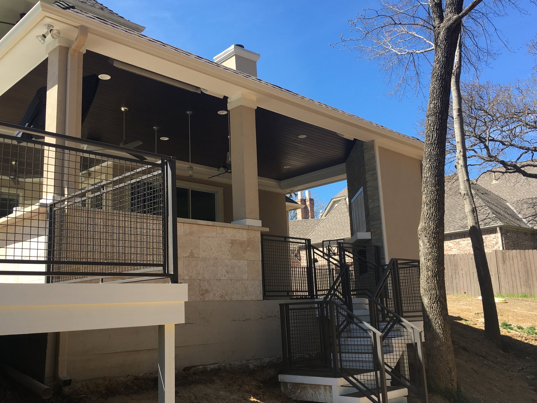 Venado Construction outdoor living space project on Parkview Dr in Southlake, Texas