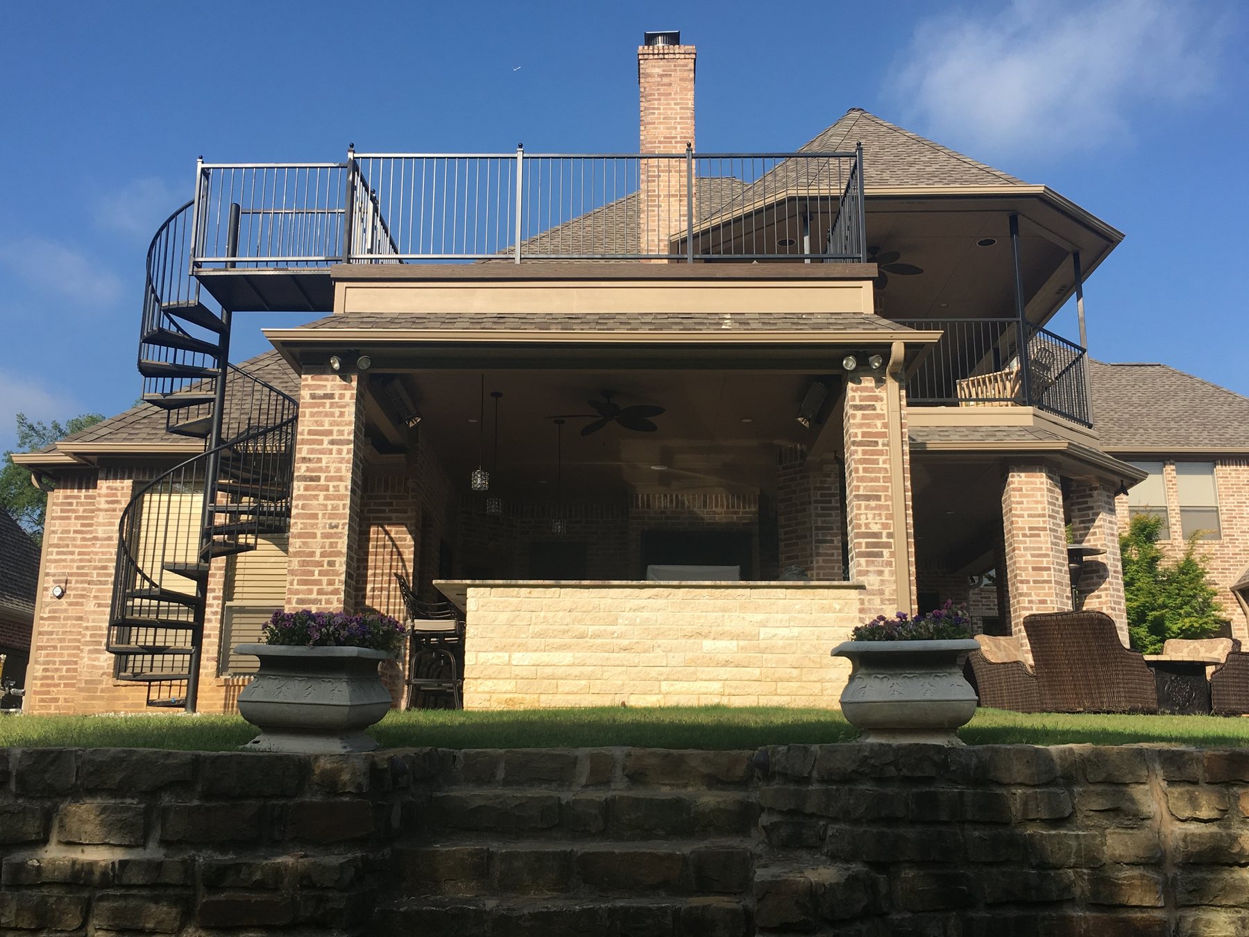 Venado Construction outdoor living space project on Eagle Bend in Southlake, Texas