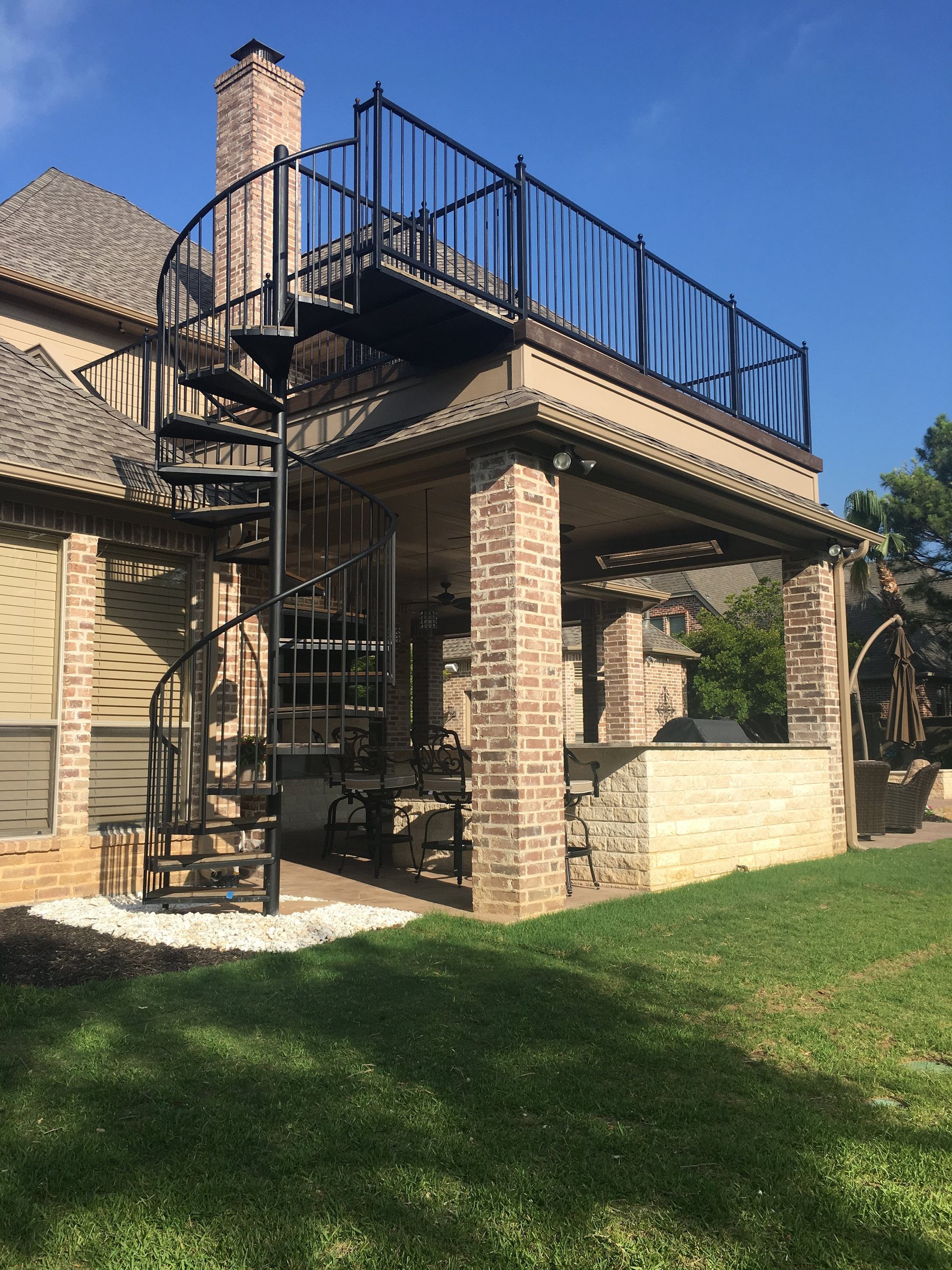 Venado Construction outdoor living space project on Eagle Bend in Southlake, Texas