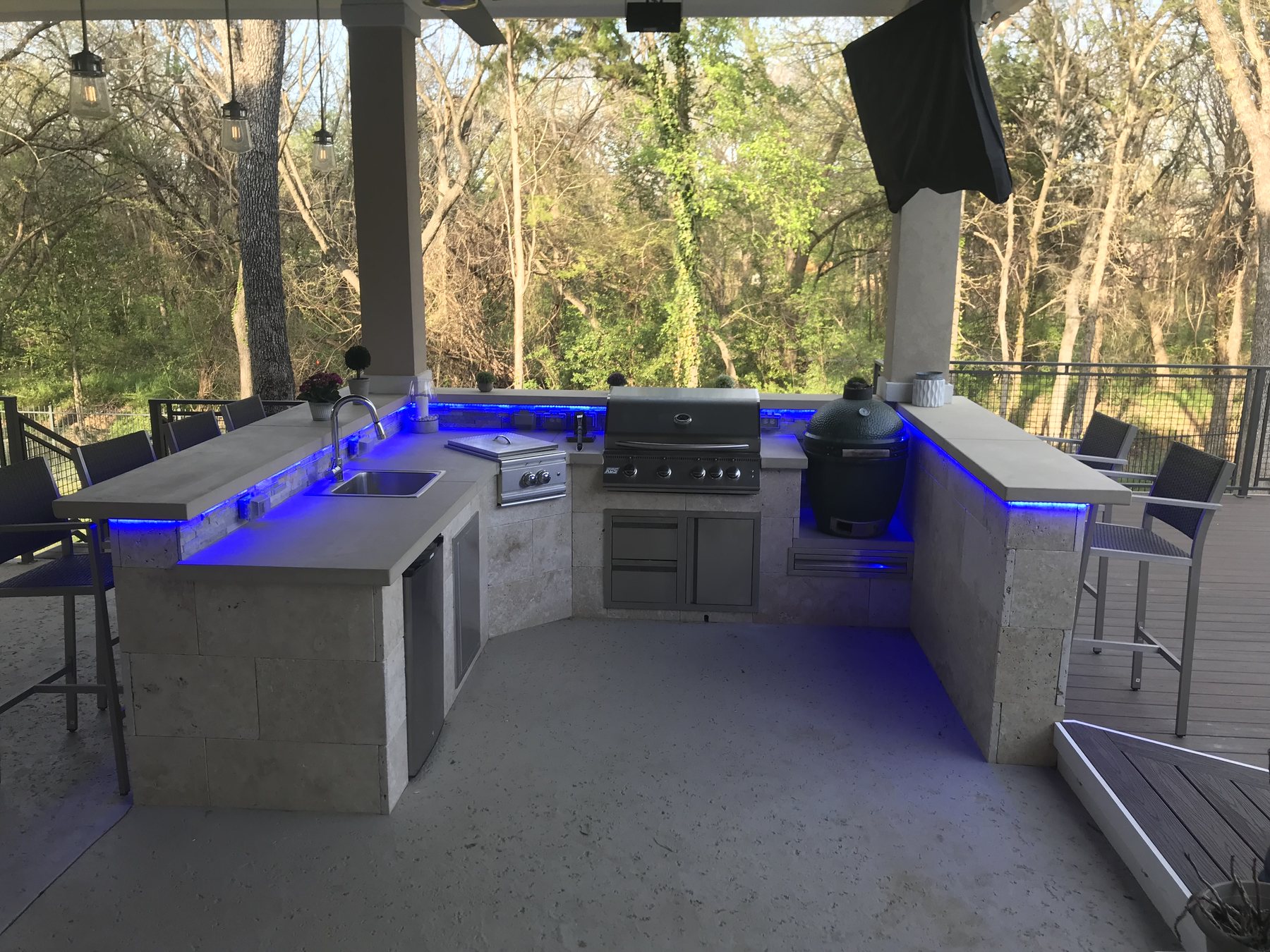 Venado Construction outdoor living space project on Parkview Dr in Southlake, Texas